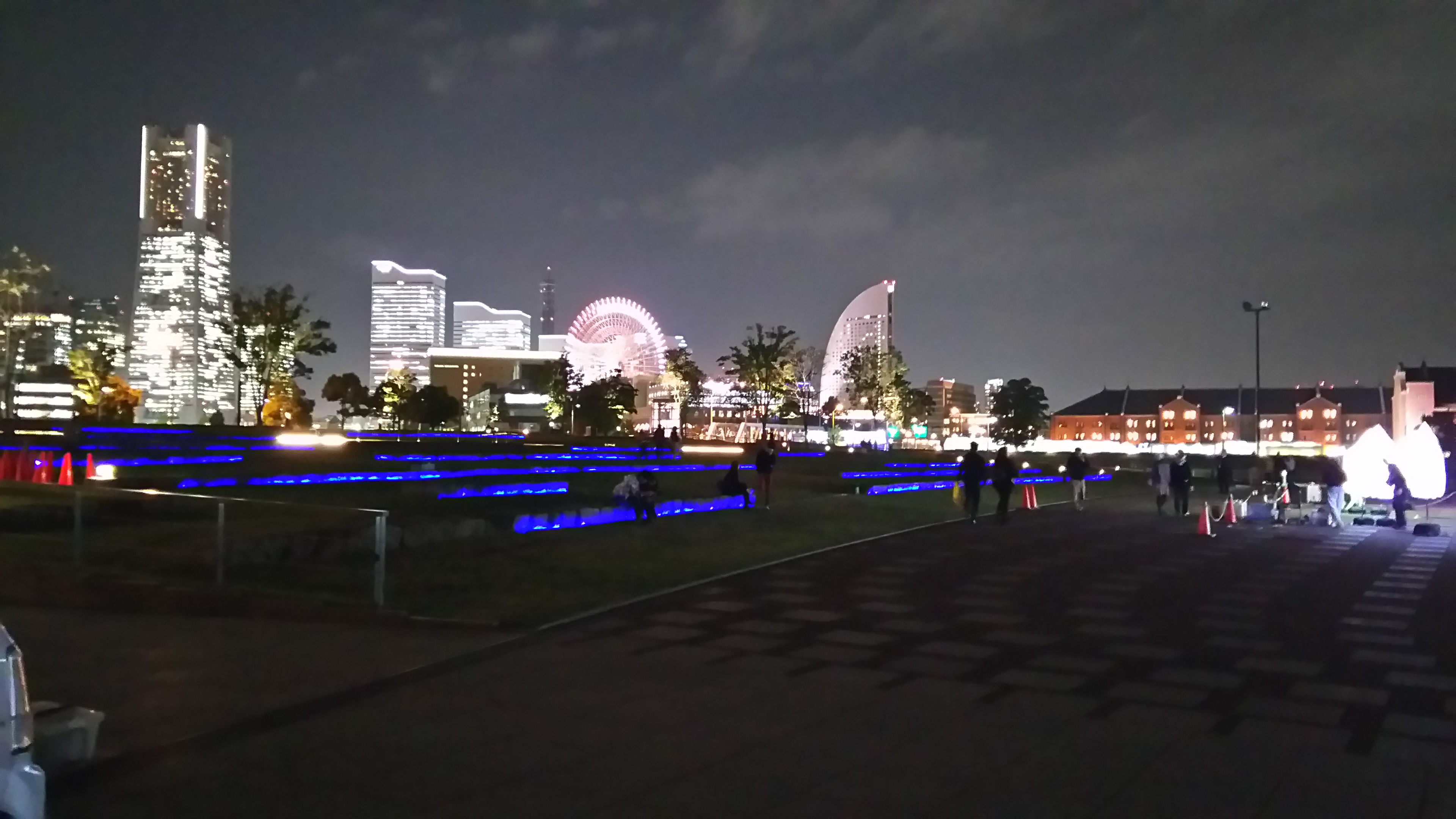 横浜市観光スポットの象の鼻パークと夜景とベンガルワシミミズクのベンジー君その12